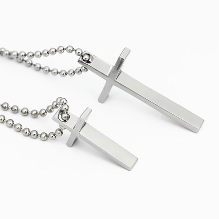 Large & Small Cross Pendants Necklaces for Women and Men